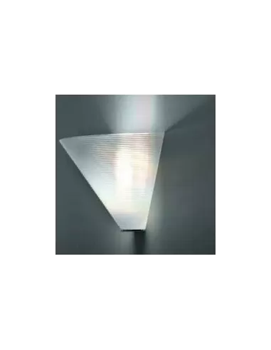 Applique murale Leucos SOLARIS/P/B Solaris p32 e27 en verre blanc et structure chromée